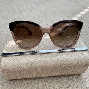 ❌ SOLD ❌ Jimmy Choo snakeskin embossed Cat Eye Sunglasses